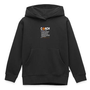 Basketball Coach Basketball Coach Coach Gift - Kids Premium Organic Hoodie - black - Front - AI Model Kid Male (0cm)