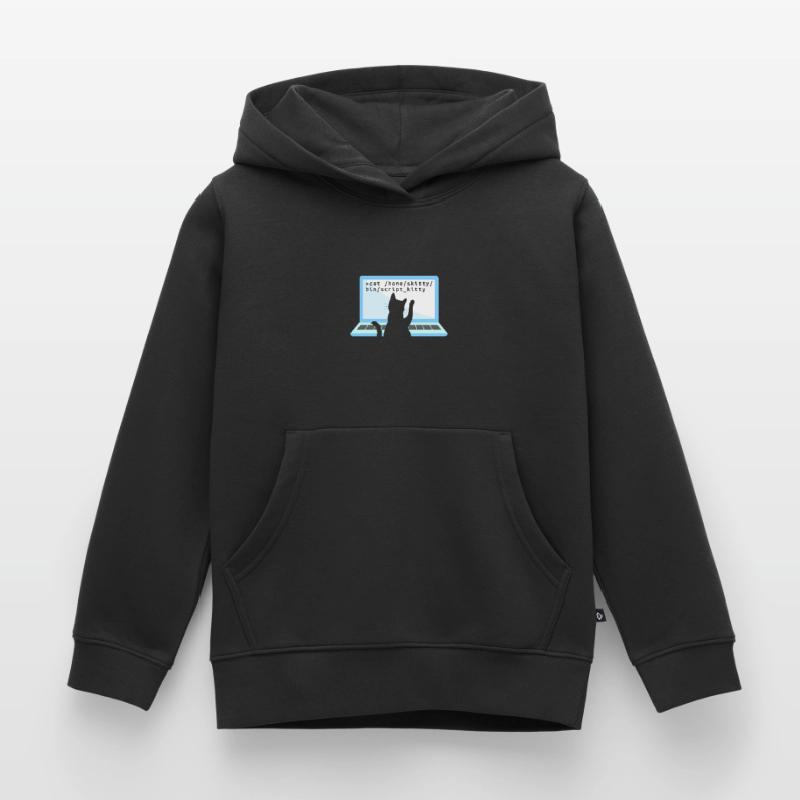 Chat comme codeur codeur propriétaire de chat Sweat Premium à capuche enfant bio