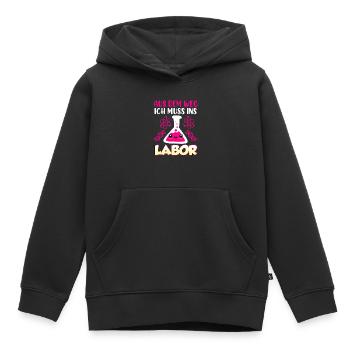Aus dem Weg ich muss in das Labor Laborant - Kinder Premium Organic Hoodie - Schwarz - Vorne - AI Model Kid Male (0cm)
