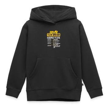 Dépanneur conducteur dépanneur dépanneur - Sweat Premium à capuche enfant bio - noir - Devant - AI Model Kid Male (0cm)