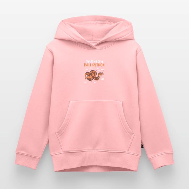 Snake Anotomy of a King Python Ball Python Kids Premium Organic Hoodie