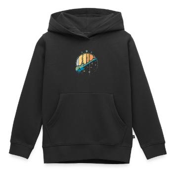Bass gitarre vintage - Kinder Premium Organic Hoodie - Schwarz - Vorne - AI Model Kid Male (0cm)