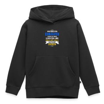 Lustiger Spruch Weltbester Einkäufer Disponent - Kinder Premium Organic Hoodie - Schwarz - Vorne - AI Model Kid Male (0cm)