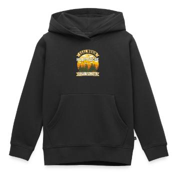 HAUPTSACHE SCHWÄBISCHE ALB - Kinder Premium Organic Hoodie - Schwarz - Vorne - AI Model Kid Male (0cm)