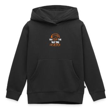 Basketball Basketballer Sport Streetball Geschenk - Kinder Premium Organic Hoodie - Schwarz - Vorne - AI Model Kid Male (0cm)