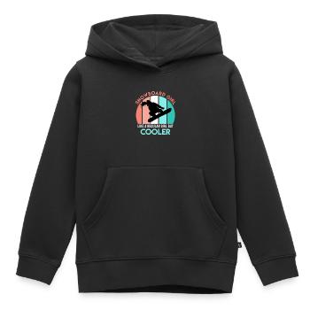 Women Snowboard Saying Snowboard Girl Boarder - Kids Premium Organic Hoodie - black - Front - AI Model Kid Male (0cm)