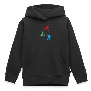 Scooter Freestyle Stuntscooter Scooter Driver - Kids Premium Organic Hoodie - black - Front - AI Model Kid Male (0cm)