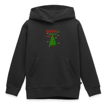 Rockin Around The Christmas Tree - Kids Premium Organic Hoodie - black - Front - AI Model Kid Male (0cm)