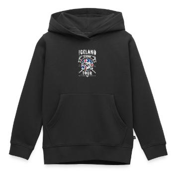 Excursion de pêche en Islande - Sweat Premium à capuche enfant bio - noir - Devant - AI Model Kid Male (0cm)