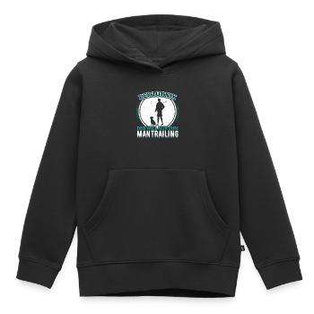 Suchhund Findehund Fährtenhund Mantrailer - Kinder Premium Organic Hoodie - Schwarz - Vorne - AI Model Kid Male (0cm)