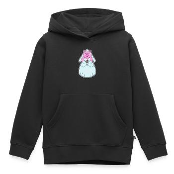 Schwein Braut Schleier Hochzeit - Kinder Premium Organic Hoodie - Schwarz - Vorne - AI Model Kid Male (0cm)
