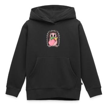 Baby Igel - Kinder Premium Organic Hoodie - Schwarz - Vorne - AI Model Kid Male (0cm)