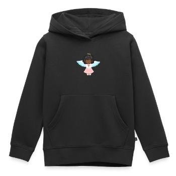 Christkind Afrodeutsch Afroamerikanisch Schwarz - Kinder Premium Organic Hoodie - Schwarz - Vorne - AI Model Kid Male (0cm)