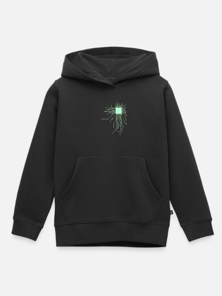 platine Core cpu Computer Nerd pc humor geek code - Kinder Premium Organic Hoodie - Schwarz