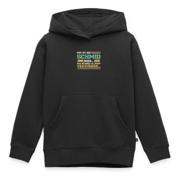 Familienname Schmid - für Familie Schmid - Kinder Premium Organic Hoodie - Schwarz - Vorne - AI Model Kid Male (0cm)