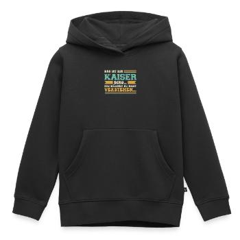 Familienname Kaiser - für Familie Kaiser - Kinder Premium Organic Hoodie - Schwarz - Vorne - AI Model Kid Male (0cm)