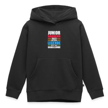Bauherr Junior Hausbau Hausbauer Bauherr Junioren - Kinder Premium Organic Hoodie - Schwarz - Vorne - AI Model Kid Male (0cm)