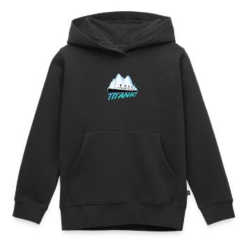 Titanic Vintage Navire de croisière RMS Titanic - Sweat Premium à capuche enfant bio - noir - Devant - AI Model Kid Male (0cm)