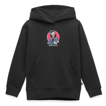 Außer Betrieb - Kinder Premium Organic Hoodie - Schwarz - Vorne - AI Model Kid Male (0cm)