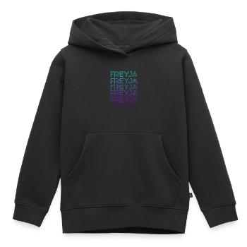Freyja Déesse Wicca Pagan Retro - Sweat Premium à capuche enfant bio - noir - Devant - AI Model Kid Male (0cm)