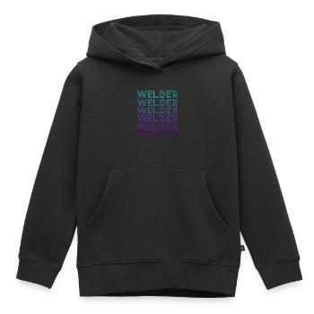 Schweißer Schweißen Schweißen Retro - Kinder Premium Organic Hoodie - Schwarz - Vorne - AI Model Kid Male (0cm)