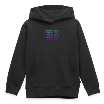 Canard en caoutchouc Rétro - Sweat Premium à capuche enfant bio - noir - Devant - AI Model Kid Male (0cm)