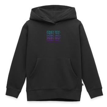 Jersey Devil Cryptozoologie Rétro - Sweat Premium à capuche enfant bio - noir - Devant - AI Model Kid Male (0cm)