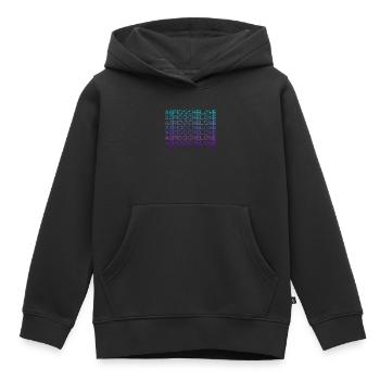 Aspidochelon Folklore Médiéval Rétro - Sweat Premium à capuche enfant bio - noir - Devant - AI Model Kid Male (0cm)