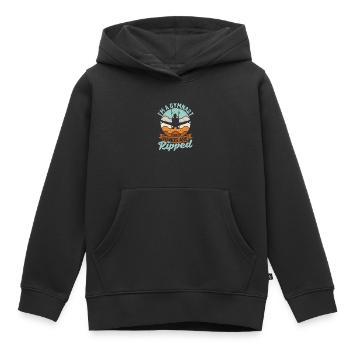 Fun gymnastics I'm a gymnast Even my - Kids Premium Organic Hoodie - black - Front - AI Model Kid Male (0cm)