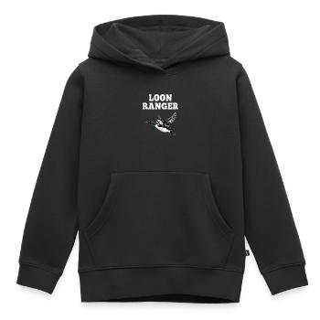 Loon Ranger Common Loon Eistaucher Flugvogel - Kinder Premium Organic Hoodie - Schwarz - Vorne - AI Model Kid Male (0cm)