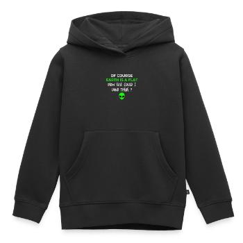 Étranger - Sweat Premium à capuche enfant bio - noir - Devant - AI Model Kid Male (0cm)