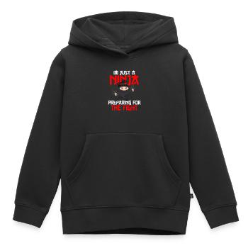 Ninja Ninjutsu Judo Katana Kinder Shuriken Warrior - Kinder Premium Organic Hoodie - Schwarz - Vorne - AI Model Kid Male (0cm)