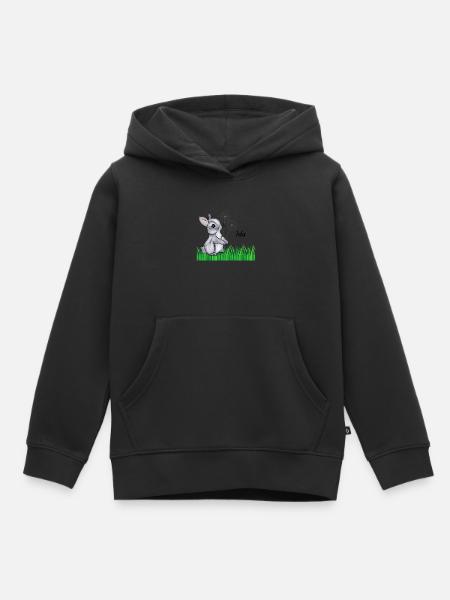 Rabbit Name Gift Ida - Kids Premium Organic Hoodie - black