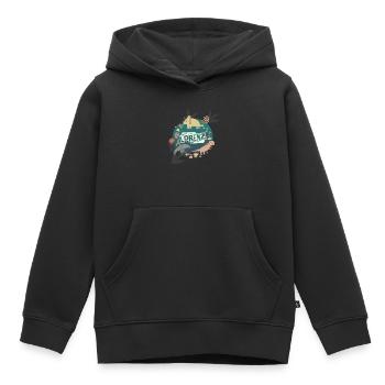 FELIX - Schöner Jungen Name mit süßen Dinosaurier - Kinder Premium Organic Hoodie - Schwarz - Vorne - AI Model Kid Male (0cm)