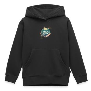 FELIX - Schöner Jungen Name mit süßen Dinosaurier - Kinder Premium Organic Hoodie - Schwarz - Vorne - AI Model Kid Male (0cm)