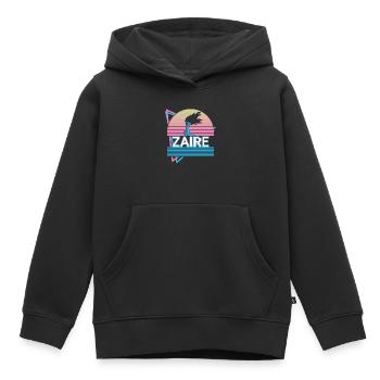 Zaire Kongo Kongolese Retro Geschenk - Kinder Premium Organic Hoodie - Schwarz - Vorne - AI Model Kid Male (0cm)