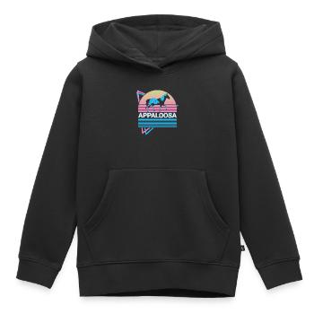 Appaloosa Horse Retro Gift - Kids Premium Organic Hoodie - black - Front - AI Model Kid Male (0cm)