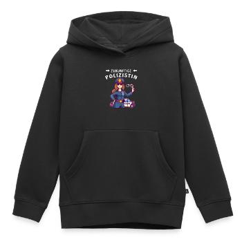 ZUKÜNFTIGE POLIZISTIN - Kinder Premium Organic Hoodie - Schwarz - Vorne - AI Model Kid Male (0cm)