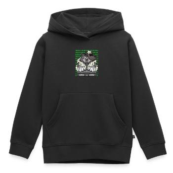 Hacker Wolf im Schafspelz Cybersicherheit - Kinder Premium Organic Hoodie - Schwarz - Vorne - AI Model Kid Male (0cm)