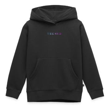 Techno - Kinder Premium Organic Hoodie - Schwarz - Vorne - AI Model Kid Male (0cm)