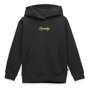Techno - Kinder Premium Organic Hoodie - Schwarz - Vorne - AI Model Kid Male (0cm)