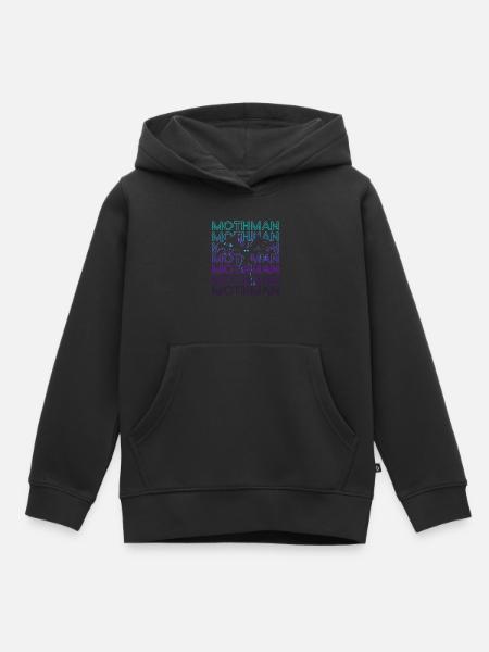 Mothman Krypto Kryptozoologie Retro - Kinder Premium Organic Hoodie - Schwarz