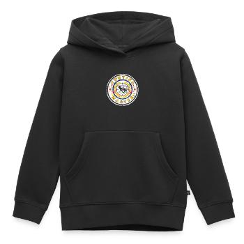 Maître de chasse vintage Conceptions de chasse impressionnantes - Sweat Premium à capuche enfant bio - noir - Devant - AI Model Kid Male (0cm)