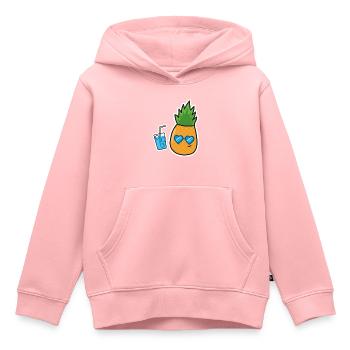 Ananas Urlaub Ferien - Kinder Premium Organic Hoodie - Rosa - Vorne - AI Model Kid Female (0cm)