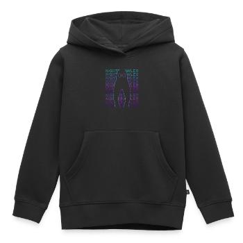 Cryptozoologie des cryptoïdes de Fresno Nightcrawler - Sweat Premium à capuche enfant bio - noir - Devant - AI Model Kid Male (0cm)