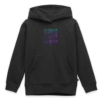 Pole Dancer Pole Dance Rétro - Sweat Premium à capuche enfant bio - noir - Devant - AI Model Kid Male (0cm)
