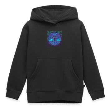 Satanist Satan Baphomet Okkultismus Kult Heidnisch - Kinder Premium Organic Hoodie - Schwarz - Vorne - AI Model Kid Male (0cm)