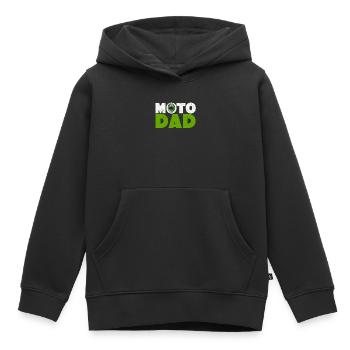 Funny Dirt Bike Motocross Daddy Vatertag Biker - Kinder Premium Organic Hoodie - Schwarz - Vorne - AI Model Kid Male (0cm)