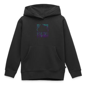 Météorologue Météo Grenouille Météo PrévisionNiste Rétro - Sweat Premium à capuche enfant bio - noir - Devant - AI Model Kid Male (0cm)