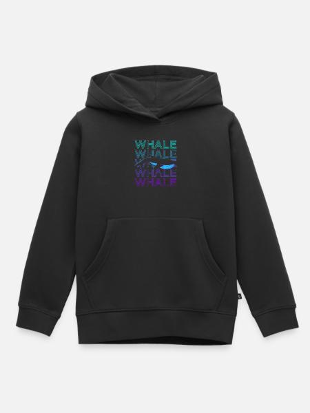 Retro-Wal - Kinder Premium Organic Hoodie - Schwarz